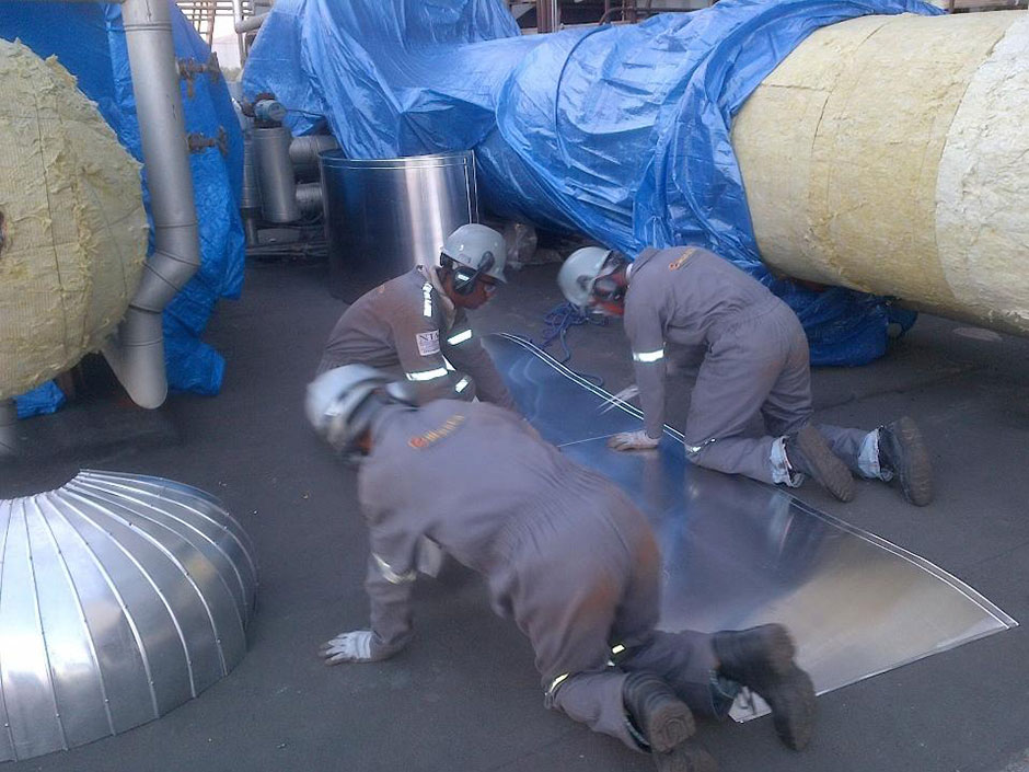 Colocación de Aislamiento Térmico FSI Chiapas